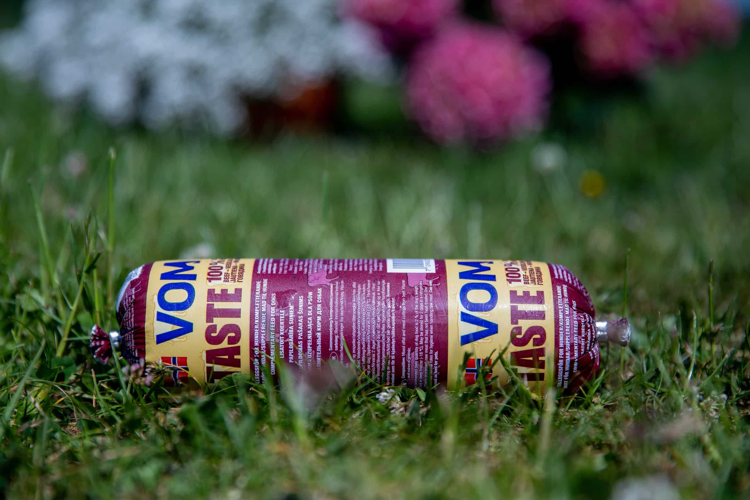 Toortoit koertele - VOM Taste veiseliha vorst, 500g täistoit