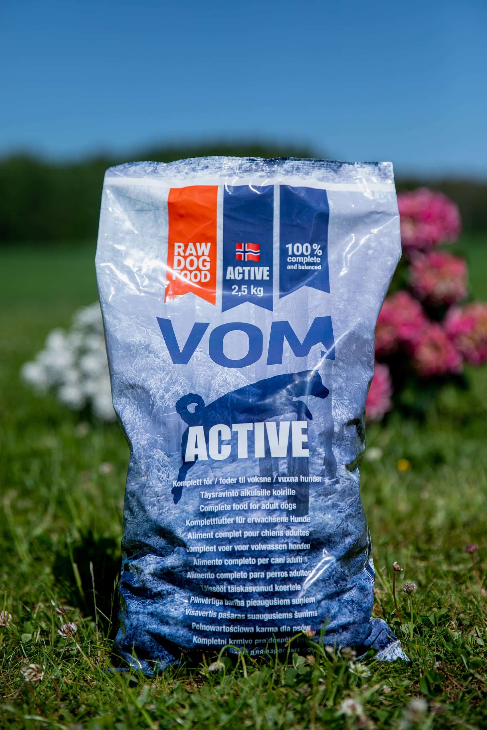 Toortoit koertele - VOM Active lihapall, 2,5 kg täistoit