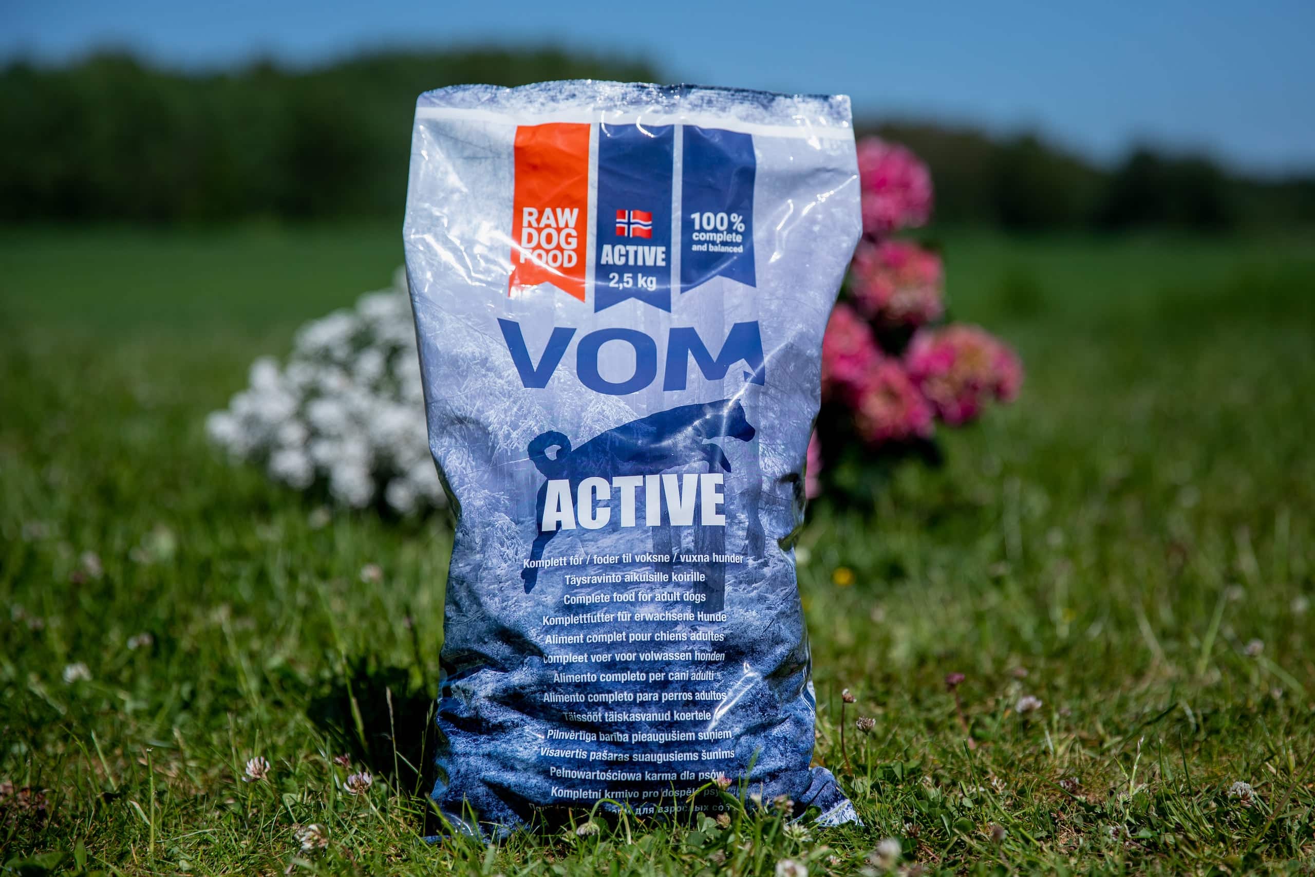 Toortoit koertele - VOM Active lihapall, 2,5 kg täistoit