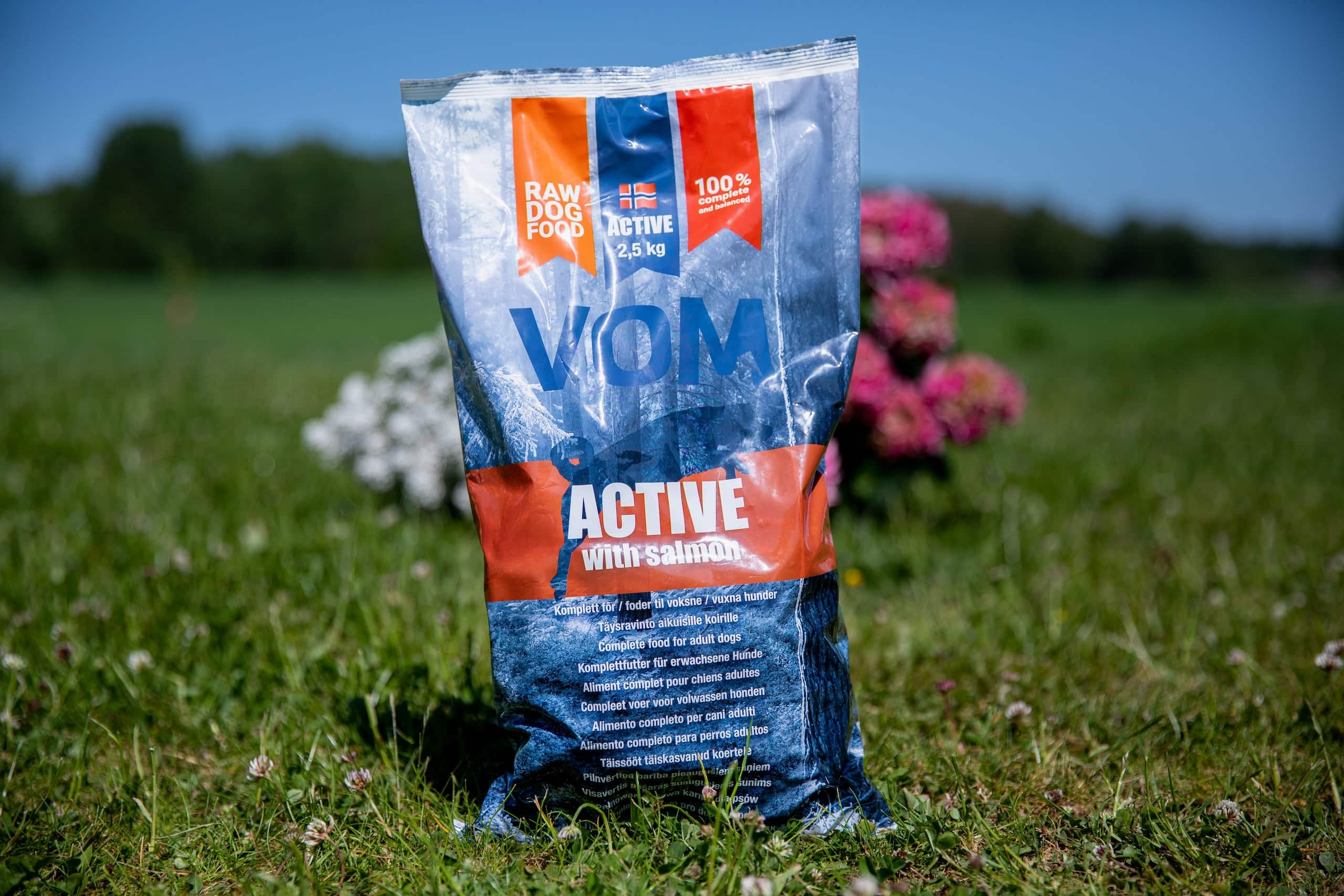 Toortoit koertele - VOM Active lõhega lihapall, 2,5 kg täistoit