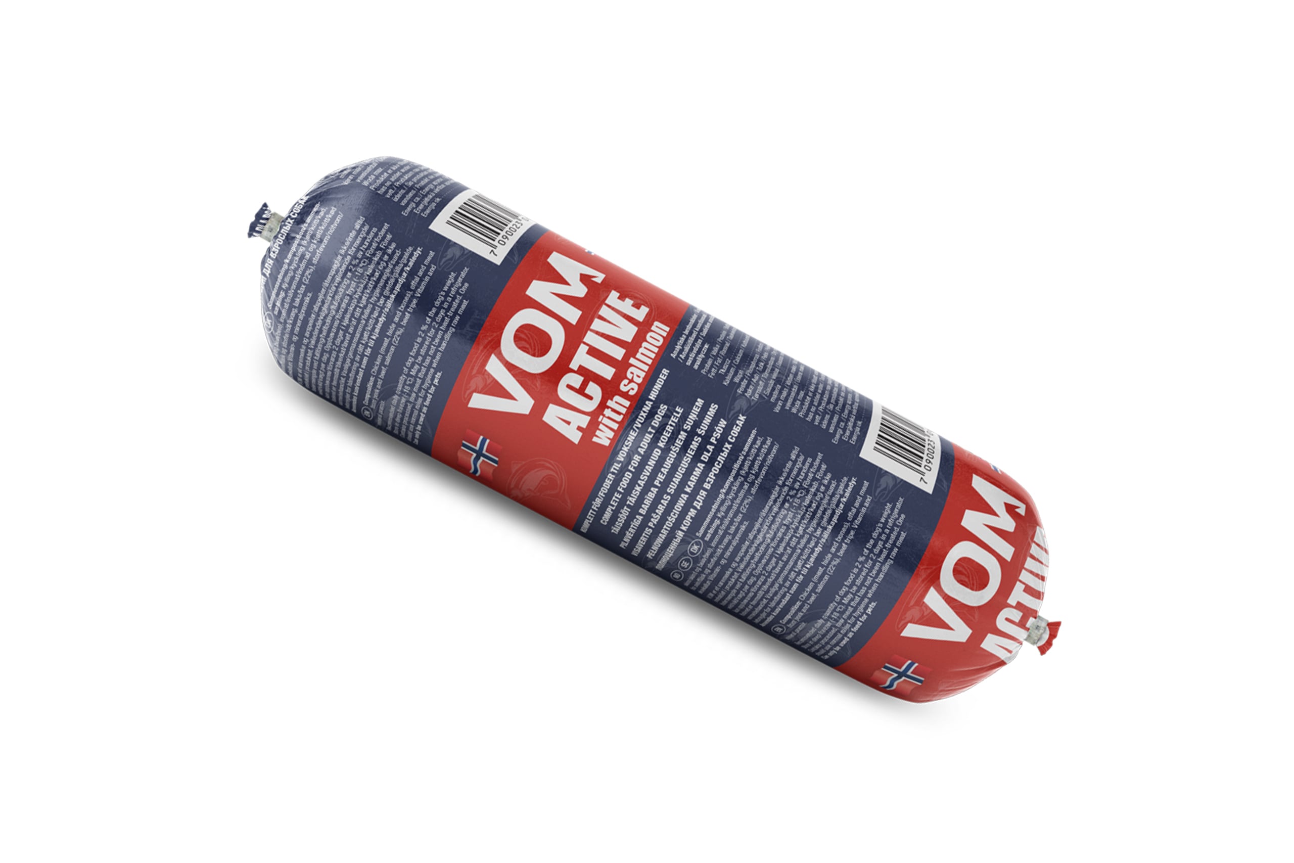 Toortoit koerale - VOM Active lõhega vorst 500g