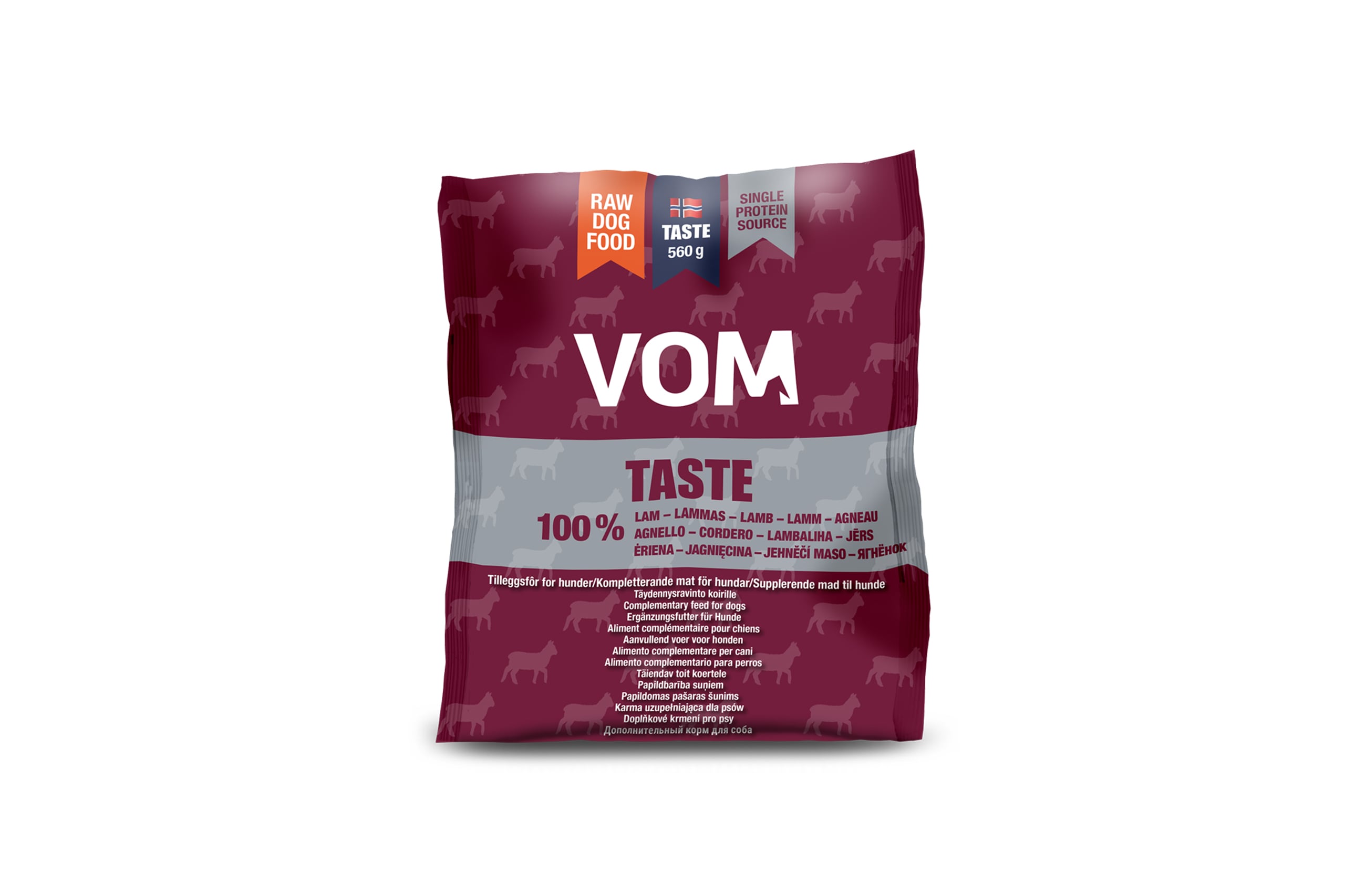 Toortoit koertele - VOM Taste lambaliha lihapall, 560g