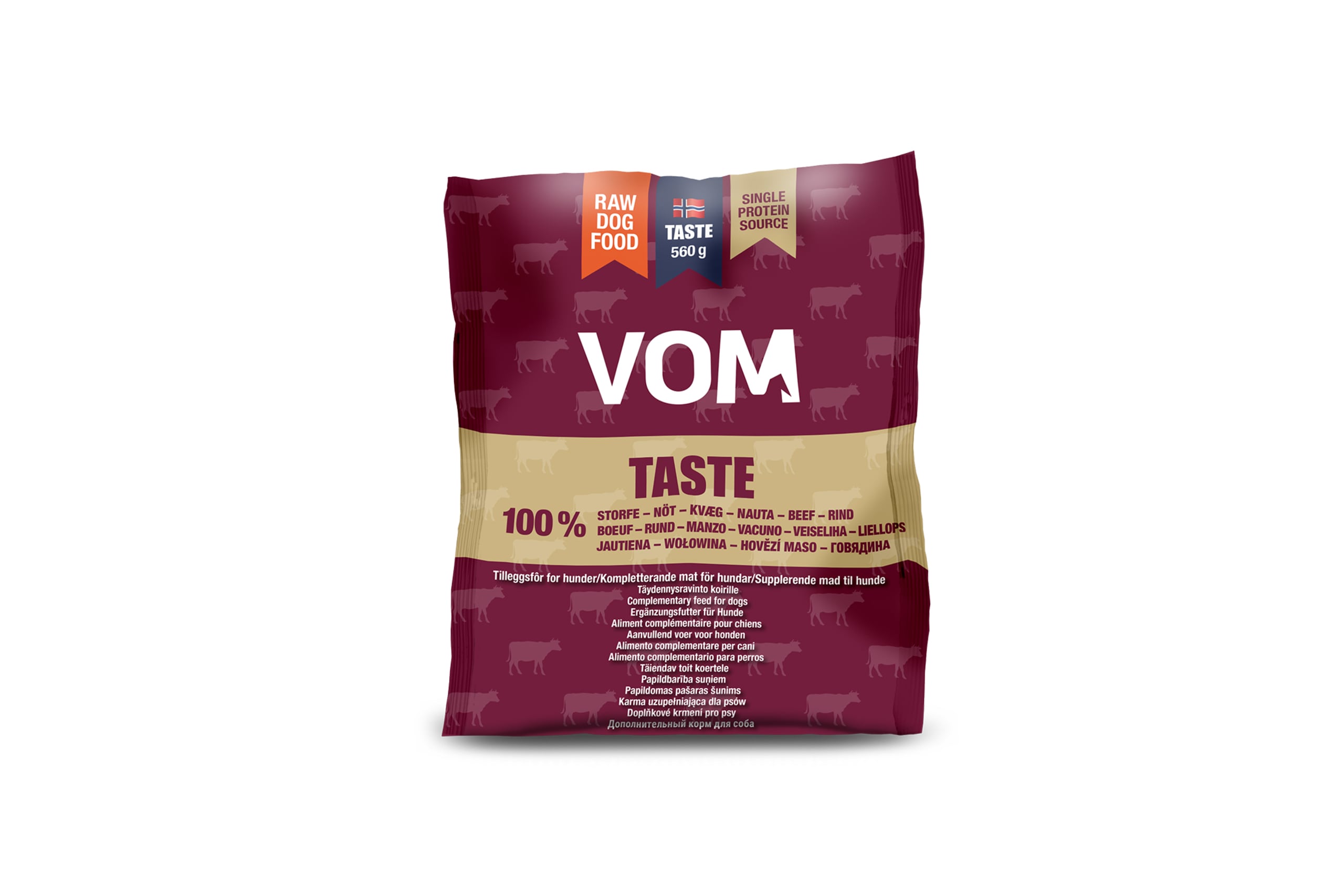 Toortoit koertele - VOM Taste veiseliha lihapall, 560g